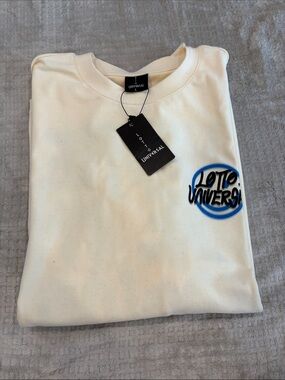 Lotto Universe Cream Logo T Shirt